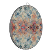 Snowflakes Patroon - Dart Board Dartbord (Voorkant Links)