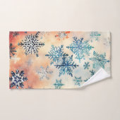 Snowflakes Patroon - Dataset Bad Handdoek (Handdoek)