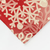 Snowflakes patroon fleece deken (Hoek)