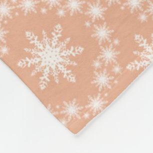 Snowflakes patroon fleece deken
