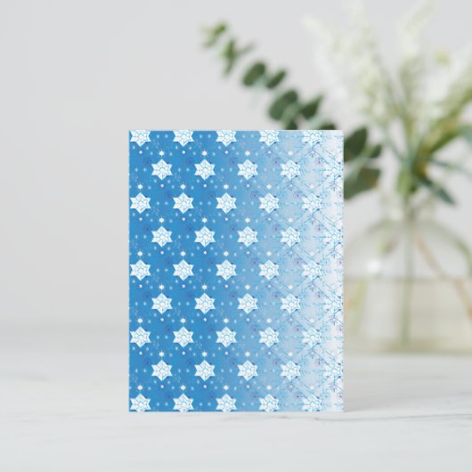 Snowflakes patroon I Briefkaart (Staand voorkant)