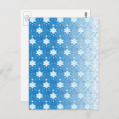 Snowflakes patroon I Briefkaart (Voorkant / Achterkant)