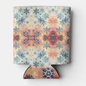  Snowflakes Patroon - Koelbox Blikjeskoeler (Voorkant)