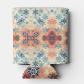  Snowflakes Patroon - Koelbox Blikjeskoeler (Achterkant)