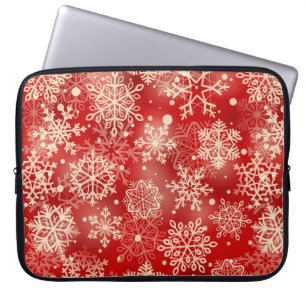 Snowflakes patroon laptop sleeve