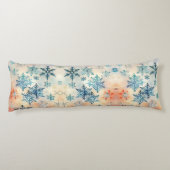 Snowflakes Patroon - Lichaamslang Lichaamskussen (Achterkant)