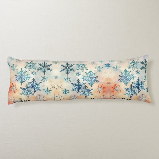  Snowflakes Patroon - Lichaamslang Lichaamskussen (Achterkant)