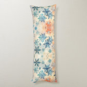 Snowflakes Patroon - Lichaamslang Lichaamskussen (Achterkant (Verticaal))