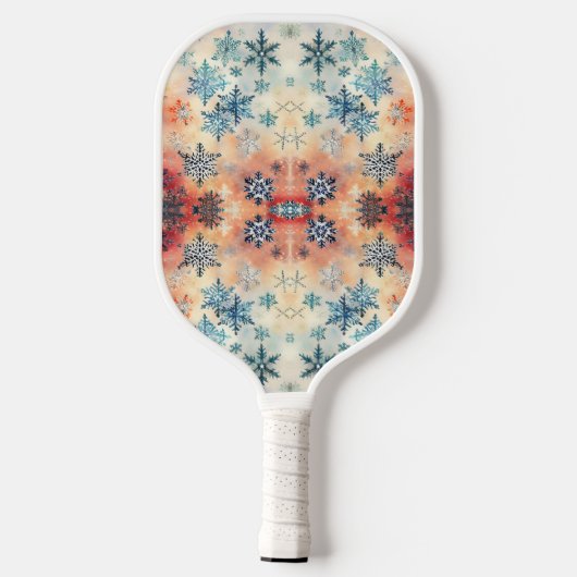 Snowflakes Patroon - Pickleball Paddle (Achterkant)