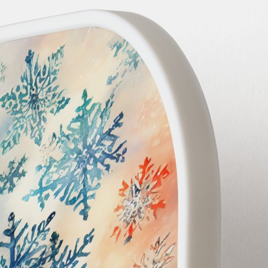 Snowflakes Patroon - Pickleball Paddle (Links Detail)