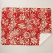 Snowflakes patroon sherpa deken (Voorkant (horizontaal))
