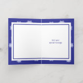 Snowflakes Photo Foil Carte de vacances (Couchage intérieur)