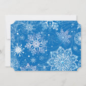 Snowflakes Photo Invitation (Dos)