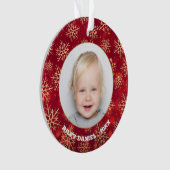 Snowflakes Photo Rouge Acrylique (devant)