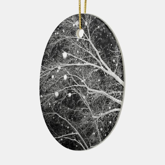 Snowflakes Photo Xmas Tree Keepsaké Décorations (Gauche)