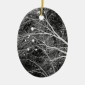 Snowflakes Photo Xmas Tree Keepsaké Décorations (Devant)