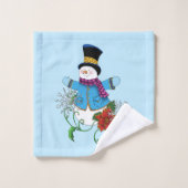 Snowflakes Poinsettia (Gant de toilette)