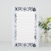 Snowflakes rand geschreven papier (Staand voorkant)