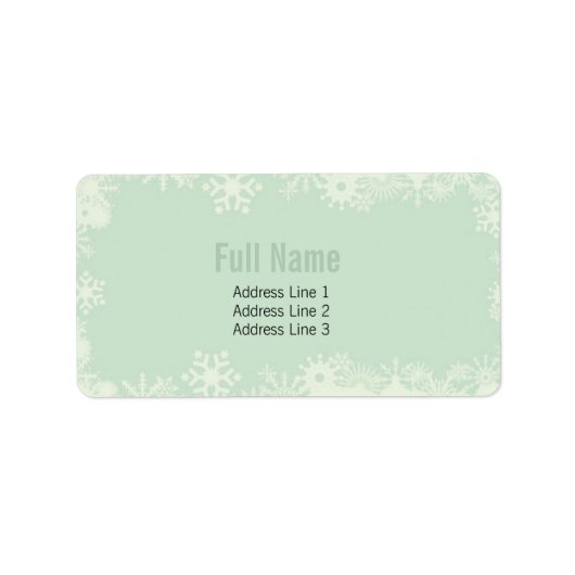 Snowflakes rétro 2 étiquettes de noël (Devant)