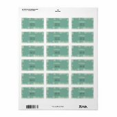 Snowflakes rétro 3 étiquettes de noël (Feuille entière)