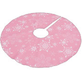 Snowflakes Roze Kerstboom Rok (Gekanteld)