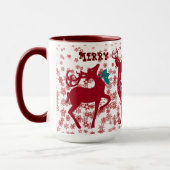 Snowflakes Santa Helpers Mok (Links)