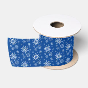 Snowflakes Satin Ribbon Lint