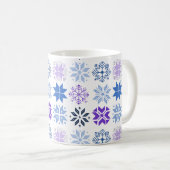 Snowflakes scandinave Mug café (Devant droit)
