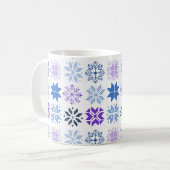 Snowflakes scandinave Mug café (Devant gauche)