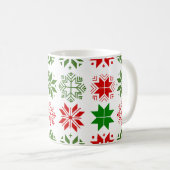Snowflakes scandinave Mug café (Devant droit)