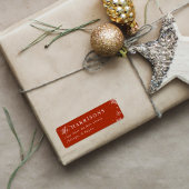 Snowflakes Script & Serif Familie Retouradres Etiket