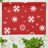 Snowflakes Serviette de cuisine (Plié)