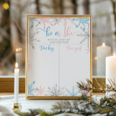 Snowflakes Sexe révéler un tableau garçon ou fille