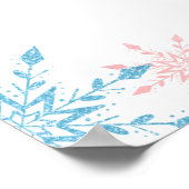 Snowflakes Sexe révéler un tableau garçon ou fille (Coin)