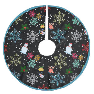 Snowflakes Snowman Kerstmis Mistletoe Reindester Kerstboom Rok