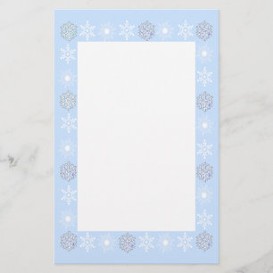 Snowflakes Stationery Briefpapier