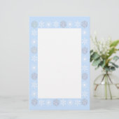 Snowflakes Stationery Briefpapier (Staand voorkant)