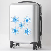 Snowflakes Sticker (Koffer)