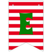 Snowflakes Stripes Santa Vlaggetjes (Tweede vlag)