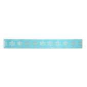 Snowflakes Stripes Silver Beach Ocean Blue Lint (Voorkant)