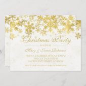 Snowflakes van feestdag/kerstfeestdag kaart (Voorkant / Achterkant)