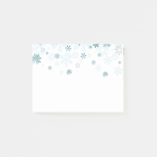 Snowflakes van feestdag post-it® notes (Voorkant)