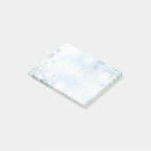 Snowflakes van feestdag post-it® notes (Schuin)