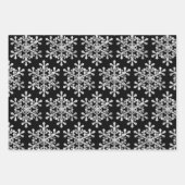 Snowflakes, van zwarte en witte kerst inpakpapier vel (Voorkant 2)