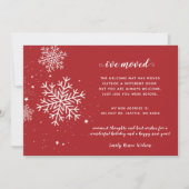 Snowflakes Vlamt Holiday Moving Aankondiging (Voorkant)
