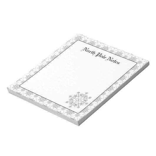 Snowflakes voor feestdagen notitieblok (Gedraaid)