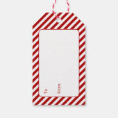 Snowflakes voor fijne kerst - Label Cadeaulabel (Achterkant)