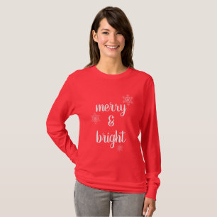 Snowflakes voor fijne kerst t-shirt