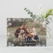 Snowflakes voor kerst kaart (Staand voorkant)