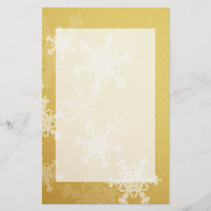 Snowflakes, voor witte kerst briefpapier